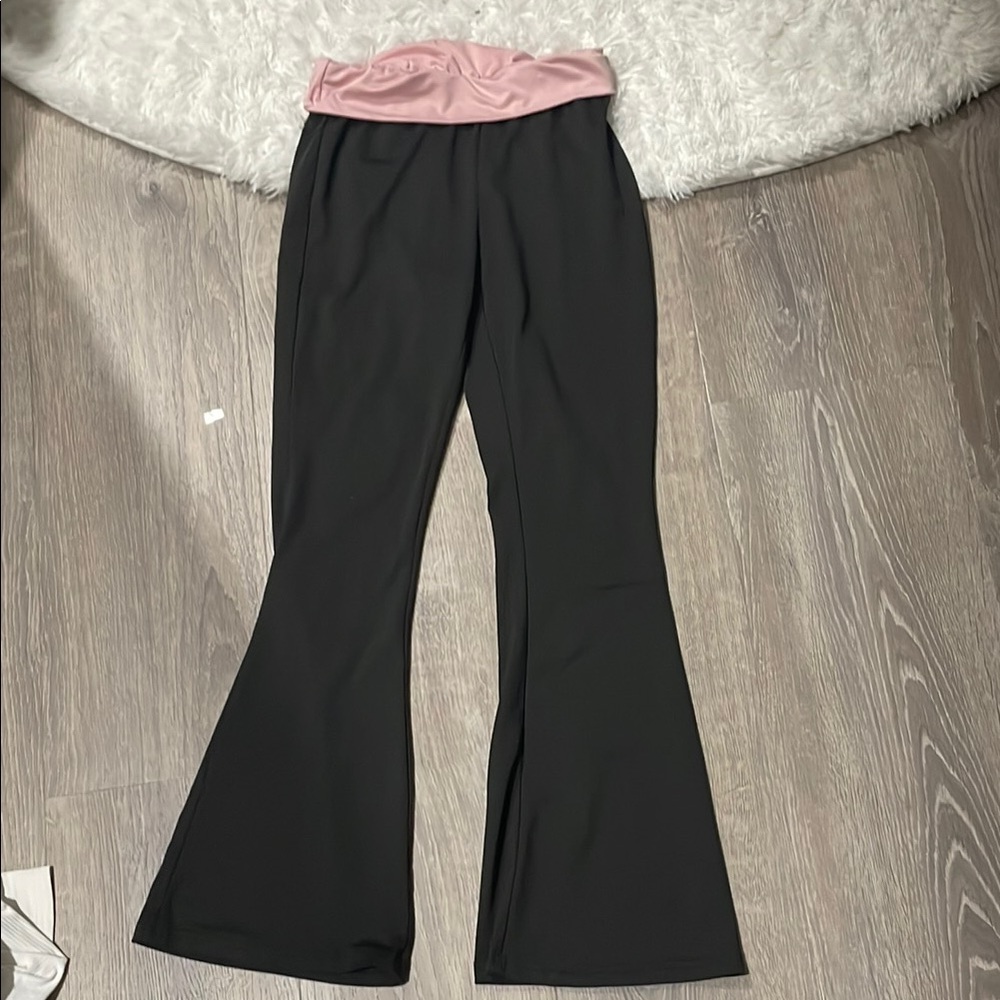 Black and Pink Women's Pants